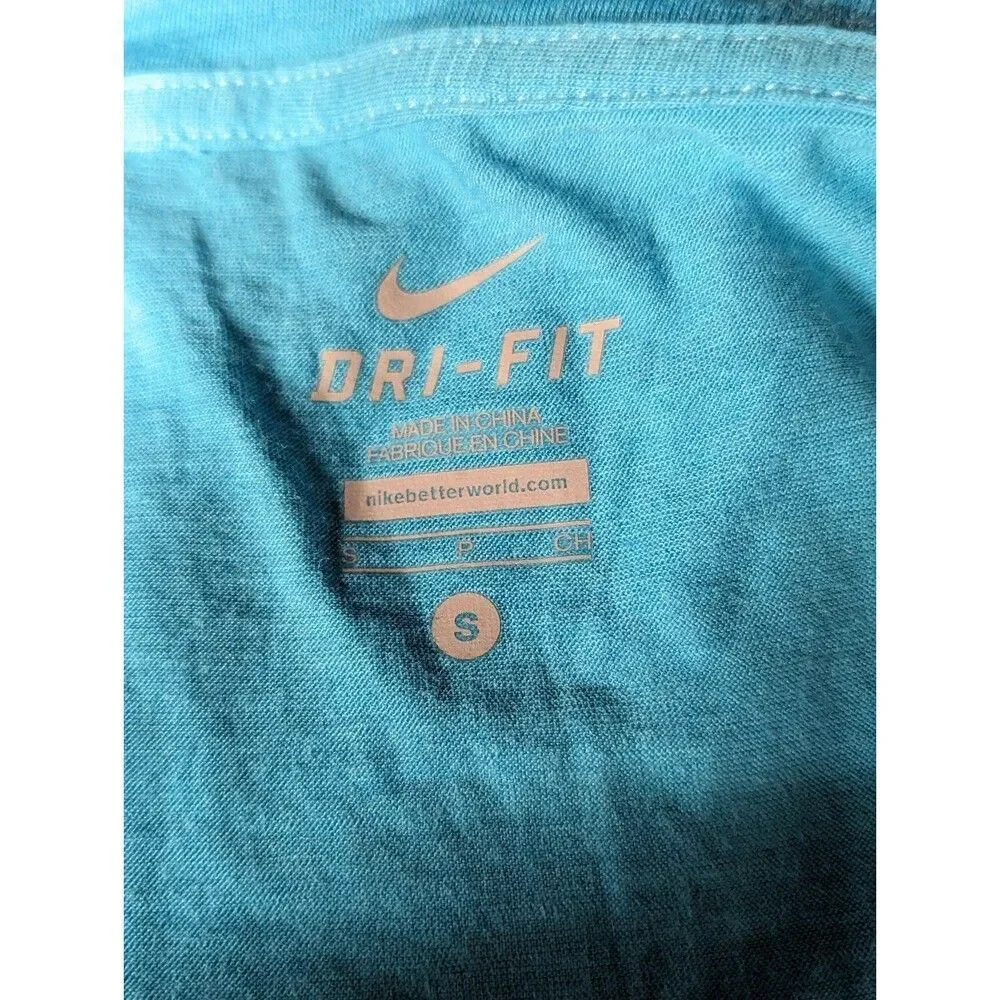 Nike Women's Small Blue DriFit Long Sleeve Tunic Shirt‎ Normcore Athleisure